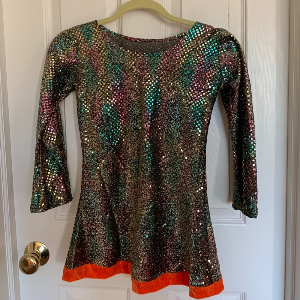 Girls 70’s style disco dress